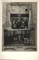 Radio Luxembourg, Une Partie du Studio, L'Orchestra de la Station de T.S.F. / radio station advertisement