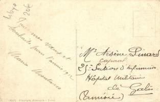 Tripoli (Italiana) Accampamento tra i palmizi al confine dell'oasi / camp of Italian Colonial T...