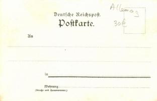 Feldsee, Feldbergsee; Feldbergturm, Feldberghof. Veltens Künstlerkarte No. 24. Art Nouveau litho