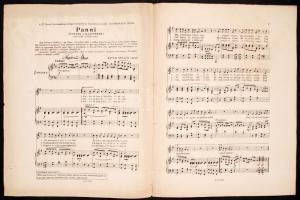 1942 A "Panni(Üzenet a harctérre)", Egyed Miklós és Horváth László háborús dalának első ki...