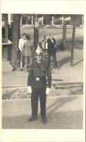 1932 Ismeretlen magyar város, csendőr, photo
