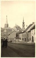Budapest I. Királyi vár a háború előtt, utcakép, photo (EK)