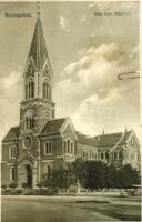 7 db RÉGI magyar városképes lap, vegyes minőség, egy Szovátafürdő lappal / 7 old Hungarian town-view...