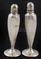 Perfection ezüstözött só és borsszóró, jelzett, 2 db, m: 14 cm