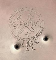 Perfection ezüstözött só és borsszóró, jelzett, 2 db, m: 14 cm