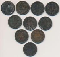 1868KB 1kr (10x) T:2,2-,3