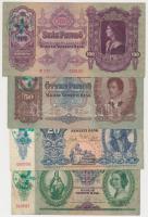1930-1941. 10P + 20P + 50P + 100P hamis "Kerületi Pártvezető Kőszeg" felülbélyegzéssel (fa...