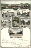 Lőcse, Leutschau; templom, városháza, fürdő, Fehér asszony, megyeház, Honvéd szobor / church, town hall, spa, statue, county hall, Art Nouveau