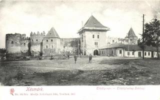 Késmárk, Tököly vár, Hímző-gyár; kiadja Feitzinger Ede No. 692. / castle, embroidery factory (EK)