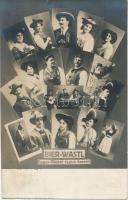 National-Sänger-Familie Egger-Rieser, Gasthof Bierwastl, Innsbruck / Austrian folk singer family (small tear)