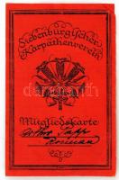 1925 Az Erdélyi Kárpát Egyesület fényképes tagsági igazolványa / 1925 Picture id of the Transylvanian Carpathian Organisation / Siebenbürgische Karpathenvereins