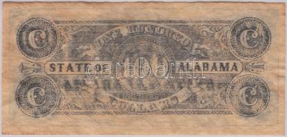 Amerikai Egyesült Államok/Alabama 1864. 100$ replika T:I-
USA/Alabama 1864. 100 Dollars replica C:XF