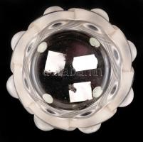 Lalique tálka, formába öntött,  maratott kristályüveg, jelzett (Lalique France), XX. század második ...