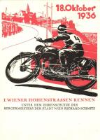 1936 I. Wiener Hohenstrassen Rennen / Austrian motorcycling race Ga., So. Stpl