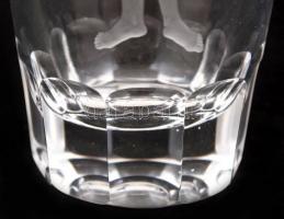 cca 1960  Sven Palmqvist tervezte Orrefors díszváza, fúvott és csiszolt, jelzés nélkül, nagyon apró ...