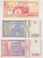 Románia 1982. 5000L + 1994. 10.000L + 1998. 100.000L T:III
Romania 1982. 5000 Lei + 1994. 10.000 Le...