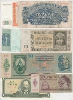 30db-os vegyes magyar és külföldi bankjegy tétel T:vegyes 30pcs of various banknotes C:mixed