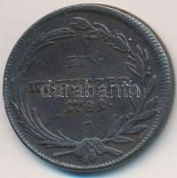 1781G 1kr Cu "II. József" T:2-