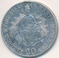 1843B 20kr Ag "V. Ferdinánd" T:2-,3 Huszár: 2081., Unger III.: 1419.