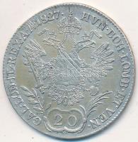 1827E 20kr Ag "I. Ferenc" T:2- k.
