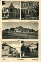 Bácsalmás, Ulrich palota, Szentháromság szobra, polgári iskola, Tüdőkórház, zárda, járásbíróság (EK)