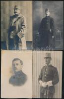 cca 1910-1918 Katonai fotólapok tétele, néhány feliratozva vagy postázva, 13 db fotó,  9x14 cm
