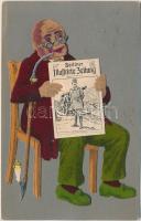 Berliner Illustrirte Zeitung /  Newspaper advertisement, textile card (EK)