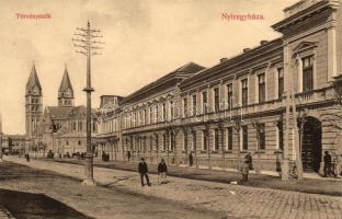 Nyíregyháza, Törvényszék, templom, Piringer János utóda kiadása (fa)