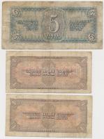 Szovjetunió 1938. 1R (2x) + 5R T:III,III- folt
Soviet Union 1938. 1 Ruble (2x) + 5 Rubles C:F,VG sp...