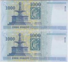 2005. 1000Ft "DC" (2x) sorszámkövetők T:I