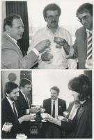 1989 5 db fotó az Ellenzéki Kerekasztal egyik találkozójáról, 13,5×18 cm