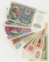 Szovjetunió 1961-1992. 9db-os bankjegy tétel T:I-,II-,III Soviet Union 1961-1992. 9pcs of banknotes C:AU,VF,F