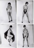 cca 1970 Tűsarkúban recefice, 5 db finoman erotikus fénykép, 13x9 cm / cca 1970 5 erotic photos, 13x9 cm