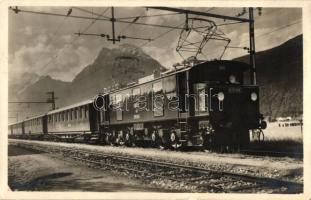 Erste Güterzugsmaschine (Siemens-Schuckert) auf der Arlbergbahn / First cargo train from Arlberg railway