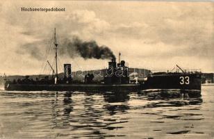 Hochseetorpedoboot / WWI German Oceanic torpedo boat 33 (EK)