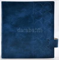 Műbőr érmetartó album 208 férőhellyel klf méretű érmék tárolására használt állapotban