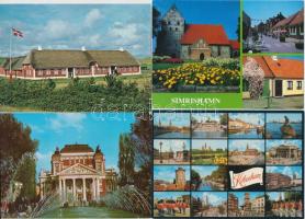 Kb. 200 db MODERN használatlan európai városképes lap; sok svéd, spanyol, csehszlovák / Approx. 200 modern unused European town-view postcards; many Sweden, Spanish, Czechoslovakian