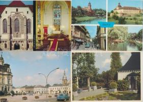 Kb. 200 db MODERN használatlan európai városképes lap; sok svéd, spanyol, csehszlovák / Approx. 200 ...