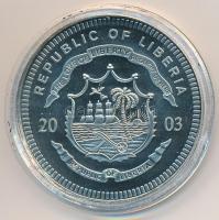 Libéria 2003. 10$ Cu-Ni "Ronald Reagan" tanúsítvánnyal T:PP
Liberia 2003. 10 Dollars Cu-N...