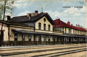 Losonc, vasútállomás; kiadja Bicskei Zoltán / railway station (Rb)