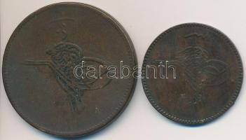 Oszmán Birodalom 1861. (1277) 10P Cu + 40P Cu T:2,2-
Ottoman Empire 1861. (1277) 10 Para Cu + 40 Pa...