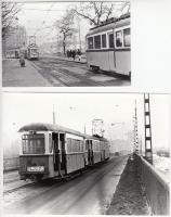 cca 1980-1990 Budapest, villamos járatok: 50, 14, 61, 1, 4, 33. Összesen 7 db fotó, 9x13 cm, 9x14 cm...