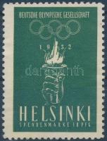 1952 Helsinki olimpia német adománybélyeg