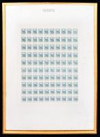 1K okmánybélyeg kartonra nyomott minta 100-as ív szép keretben