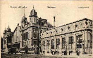 Budapest VI. Nyugati pályaudvar, villamos, automobil (Rb)