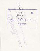 cca 1940 Dulovits Jenő (1903-1972): Budai látkép ágyúval, a XII. kerület még csak ritkásan beépítve,...