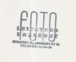 cca 1935 Leichtner Erzsébet vintage fotója Szentpál Olga tánccsoportjának tagjairól, pecséttel jelze...