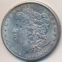 Amerikai Egyesült Államok 1898O 1$ Ag "Morgan" T:2 ph. USA 1898O 1 Dollar Ag "Morgan Dollar" C:XF edge error