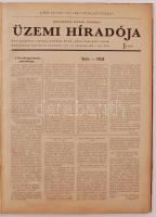 1951 A Budapesti Szikra Nyomda Üzemi Híradója 1951. évi teljes évfolyama, egybekötve, erősen kopott ...
