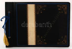 "Legszebb emlékeim" feliratú, üres retró fotóalbum, 25×35 cm